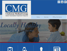 Tablet Screenshot of clarkstonmedicalgroup.com